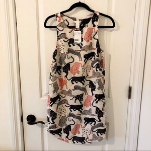 H&M Sleeveless Jaguar Print Dress